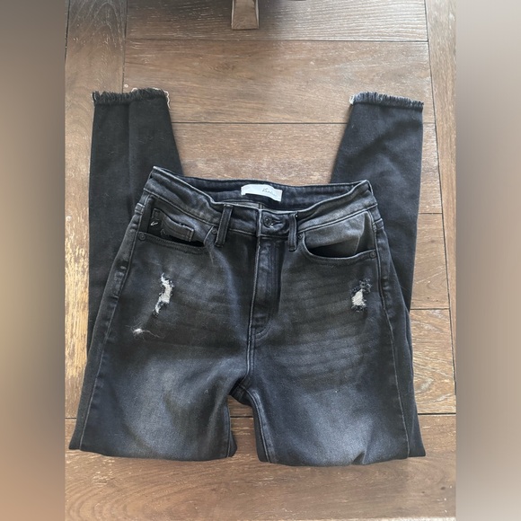 Kancan Black Distressed High Rise Jeggings - Picture 4 of 4